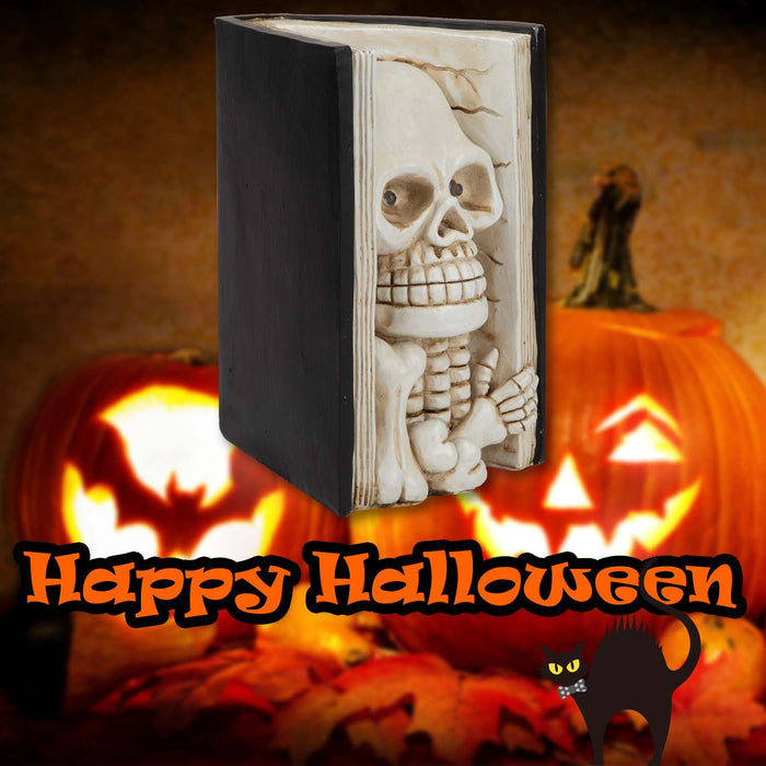Halloween Skull Book LED Decoration | Party Accessories | Black
