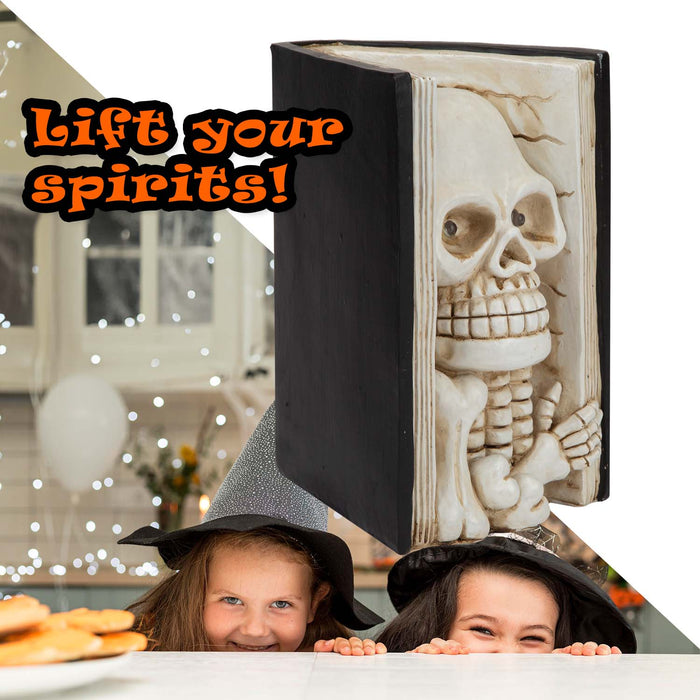 Halloween Skull Book LED Decoration | Party Accessories | Black