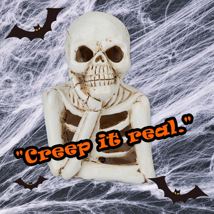 Halloween Skeleton LED Decoration Tray | Party Accessories | White