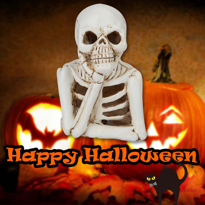 Halloween Skeleton LED Decoration Tray | Party Accessories | White