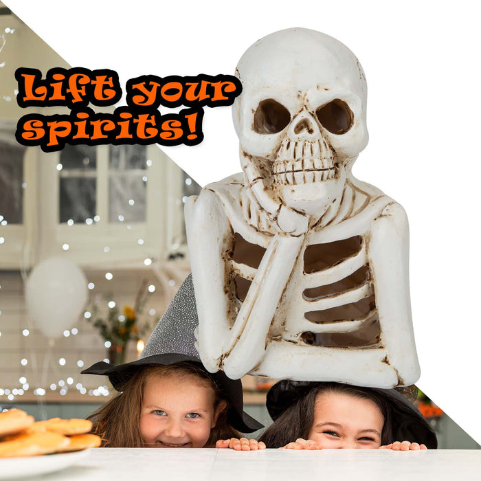 Halloween Skeleton LED Decoration Tray | Party Accessories | White