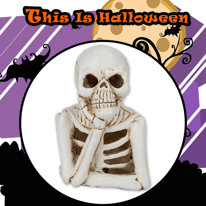 Halloween Skeleton LED Decoration Tray | Party Accessories | White