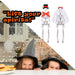 Halloween Skeleton Couple Decoration Set of 2 Trick or Treat Party 17cm White