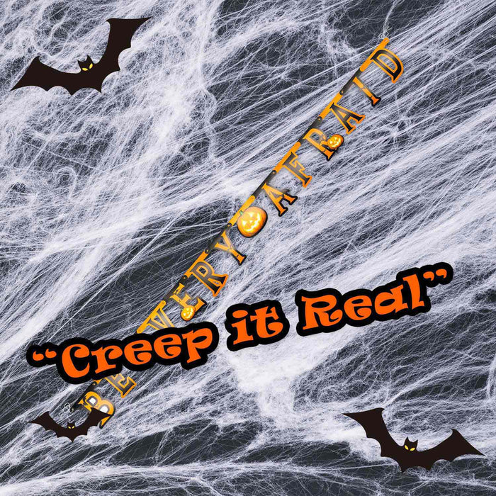 Halloween Banner Be Very Afraid Decoration Trick or Treat Party