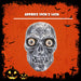 Halloween Skull Sound Activated with Light & Sound Trick or Treat Party Grey