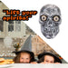 Halloween Skull Sound Activated with Light & Sound Trick or Treat Party Grey