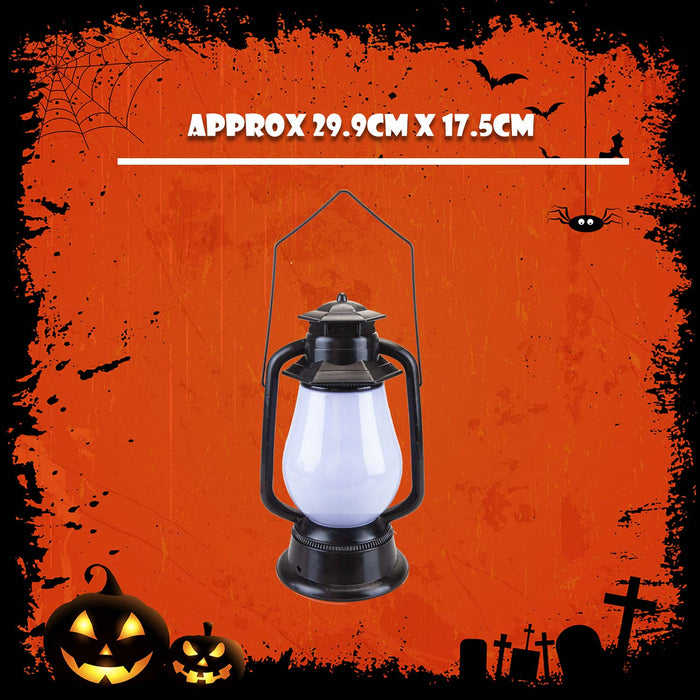 Spooky Lantern with Voice & Sound Try Me Function Trick or Treat Party  Black