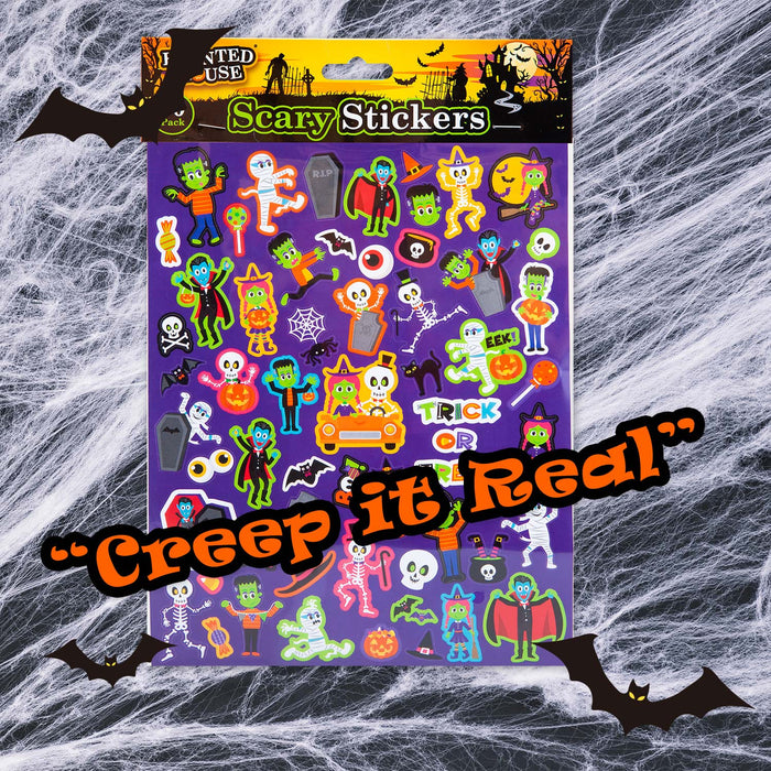 Halloween Stickers Pack of 60 Trick or Treat Party Pack of 60 MultiColour