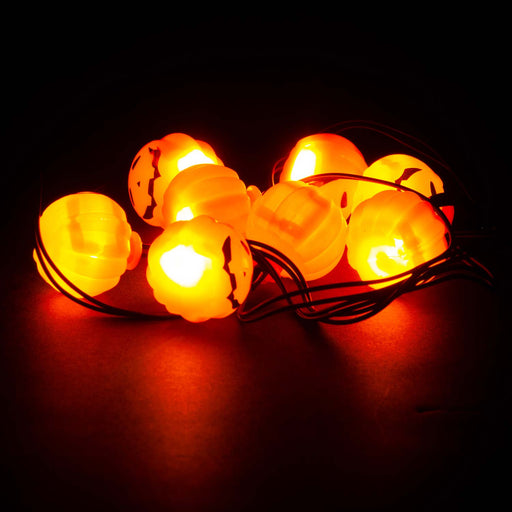 Halloween Pumpkins Lights LED Set of 8 Trick or Treat Party Set of 8 Orange