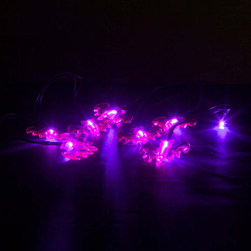 Halloween Bat Lights LED Set of 8 Trick or Treat Party Set of 8 Purple