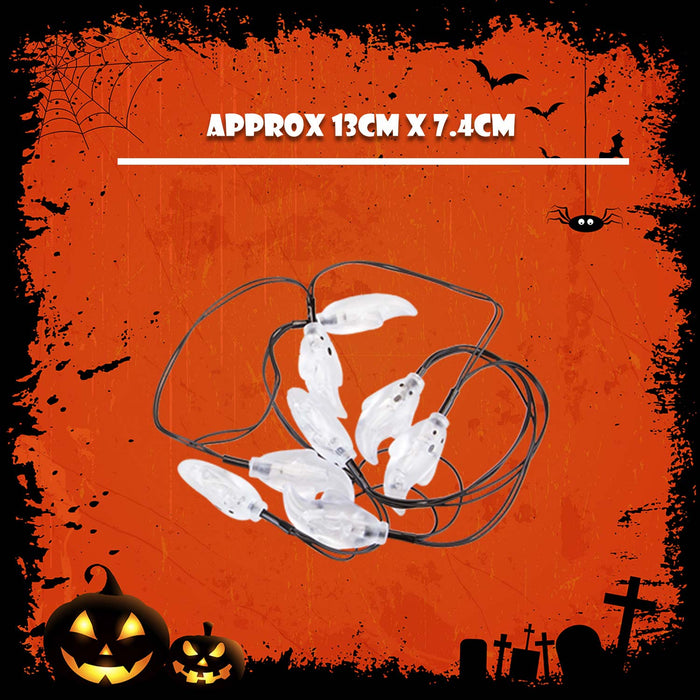 Halloween Ghost Lights LED Set of 8 Trick or Treat Party of
