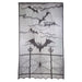 Halloween Door Curtain with Bats Design Trick or Treat Party 213cm x 102cm White