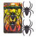 Halloween Spiders Decoration Trick or Treat 14cm x 10cm Black Glitter