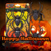 Halloween Spiders Decoration Trick or Treat 14cm x 10cm Black Glitter