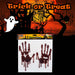 Halloween Window Stickers Blood Handprints Decoration Trick or Treat