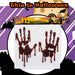 Halloween Window Stickers Blood Handprints Decoration Trick or Treat Party Red