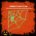 Halloween Spiders Web Large Glow in the Dark Decorations Trick or Treat  Green