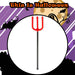 Halloween Devils Trident Fancy Dress Prop Halloween Party, Trick or Treat Red