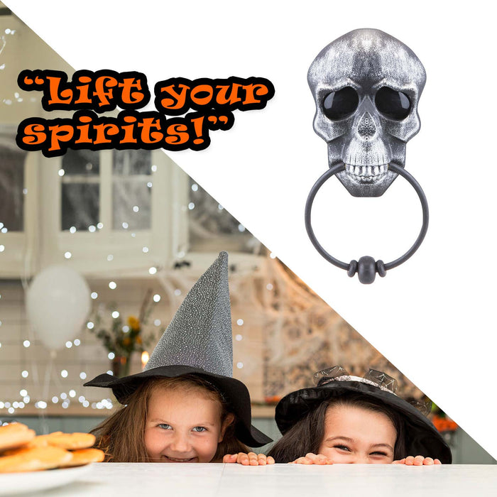 Halloween Door Knocker Spooky Decoration Halloween Party, Trick or Treat Silver