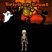 Halloween Skeleton Decoration Big Head, Red LED Eyes Trick or Treat