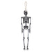 Silver Hanging Skeleton Decoration Size: 60cm Trick or Treat Party 60 Silver