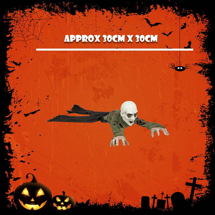 Animated Crawling Zombie Halloween Decoration Trick or Treat Party