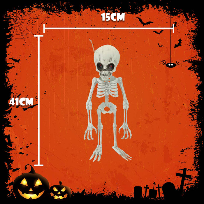 Halloween Alien Hanging Skeleton Decoration | Party Accessory | White