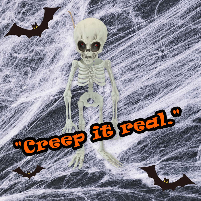 Halloween Alien Hanging Skeleton Decoration | Party Accessory | White
