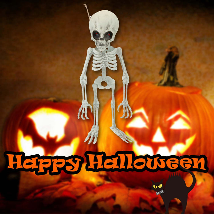 Halloween Alien Hanging Skeleton Decoration | Party Accessory | White