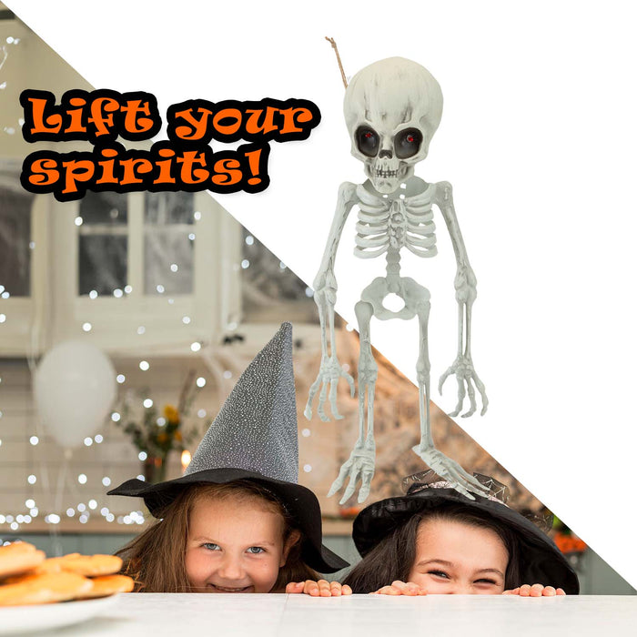 Halloween Alien Hanging Skeleton Decoration | Party Accessory | White