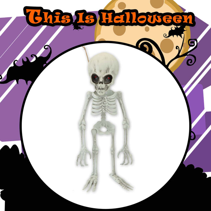 Halloween Alien Hanging Skeleton Decoration | Party Accessory | White