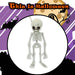 Halloween Alien Hanging Skeleton Decoration | Party Accessory | White
