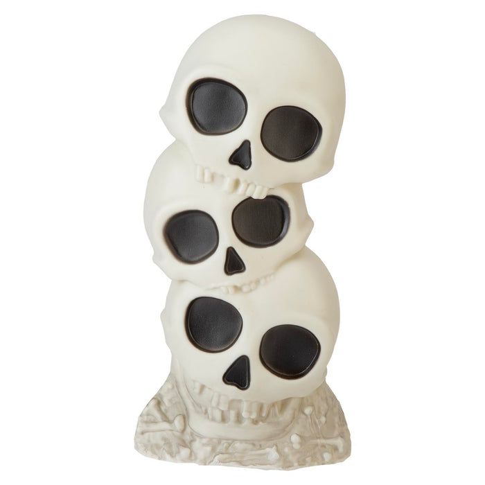 Halloween Skull 3 Tier Light Up Decoration | Party Accessories | White