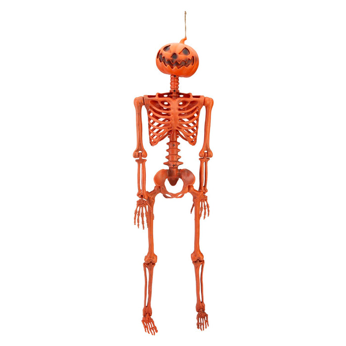 Halloween Hanging Pumpkin Skeleton | Party Accessories | Orange