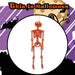 Halloween Hanging Pumpkin Skeleton | Party Accessories | Orange