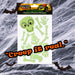 Halloween Glow Skeleton Gel Stickers | Party Accessories | Green
