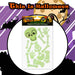 Halloween Glow Skeleton Gel Stickers | Party Accessories | Green