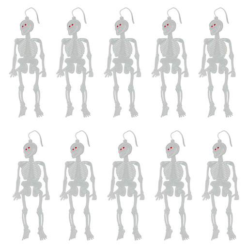 Halloween Glow Skeletons 10 Pack | Party Accessories | 10 Pack