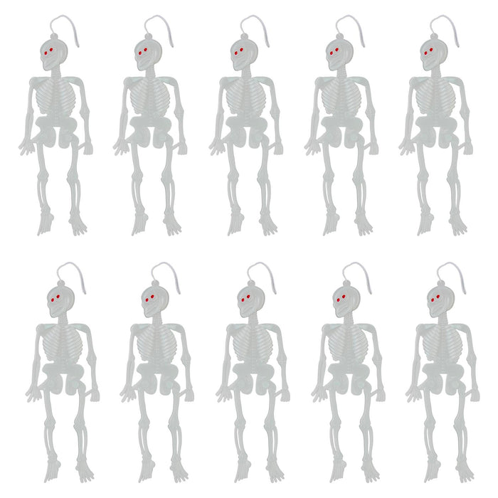 Halloween Glow Skeletons 10 Pack | Party Accessories | 10 Pack