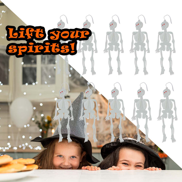 Halloween Glow Skeletons 10 Pack | Party Accessories | 10 Pack