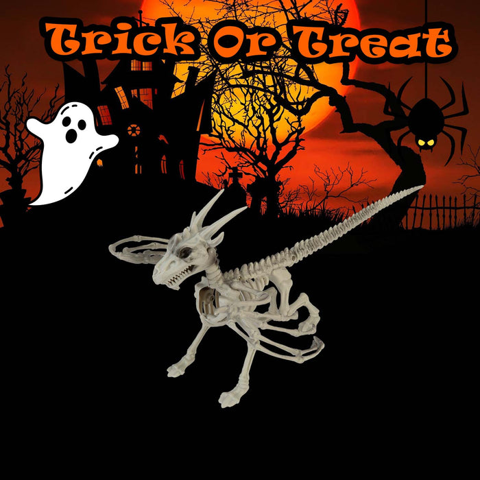 Halloween Dragon Skeleton Decoration | Party Accessories | White