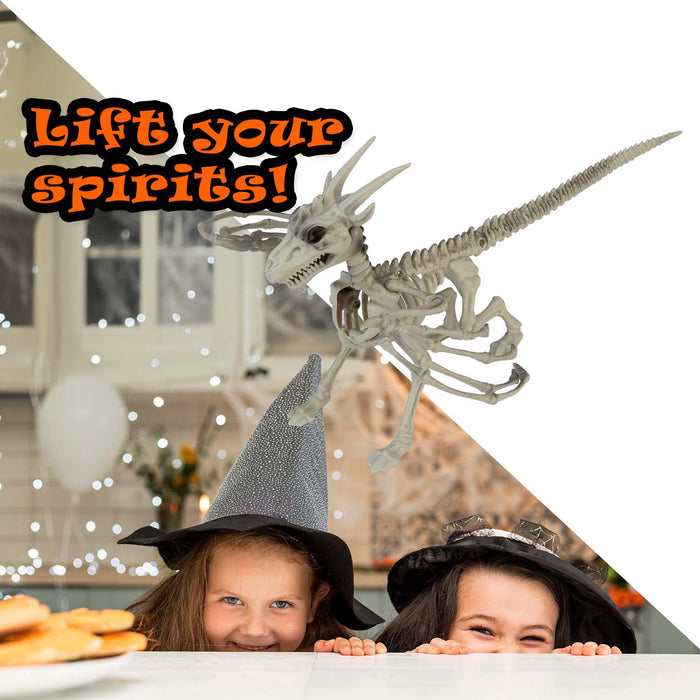 Halloween Dragon Skeleton Decoration | Party Accessories | White