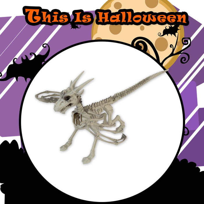 Halloween Dragon Skeleton Decoration | Party Accessories | White