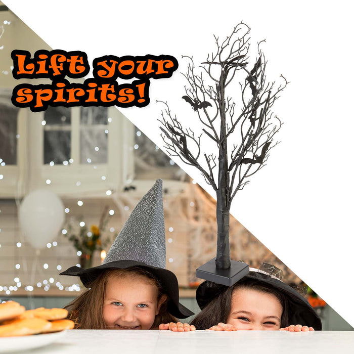 Halloween Bat Light Up Tree Decoration | Party Accessories | Black
