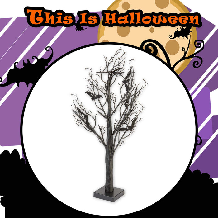 Halloween Bat Light Up Tree Decoration | Party Accessories | Black