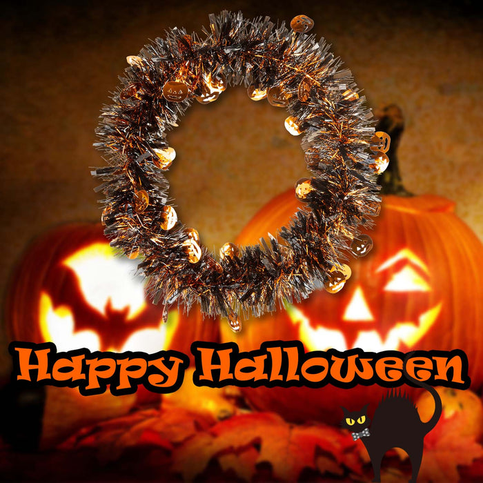 Halloween Tinsel Wreath Decoration | Party Accessories | Multi