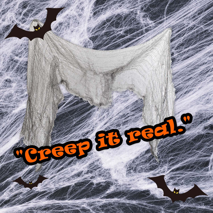 Halloween Grey Creepy Table Cloth | Party Accessories | Grey