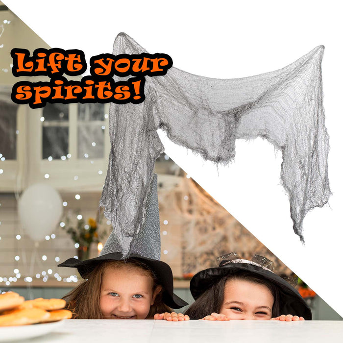 Halloween Grey Creepy Table Cloth | Party Accessories | Grey