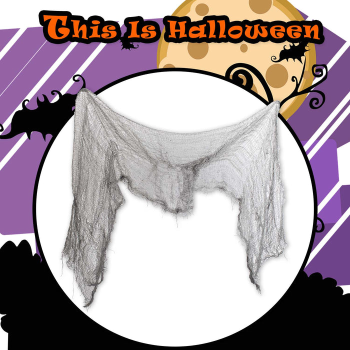 Halloween Grey Creepy Table Cloth | Party Accessories | Grey