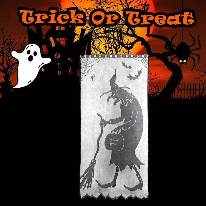 Halloween Wicked Witch Door Curtain | Party Accessories | Grey